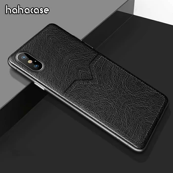 

50pcs Business Leather With Card Slot Desgin Case For iPhone XS Max XR X 8 7 6 6S Plus Soft Edge Shockproof Protection Cover