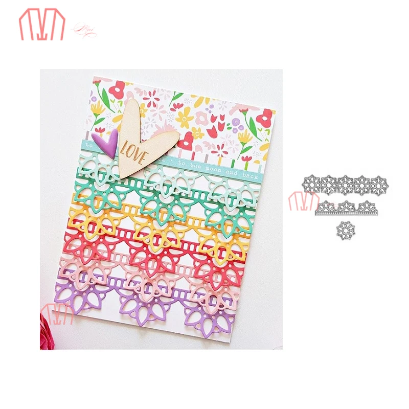 

Mai Snowflake lace border Metal Cutting Dies Stencils for DIY Scrapbooking photo album Decorative Embossing DIY Paper Cards