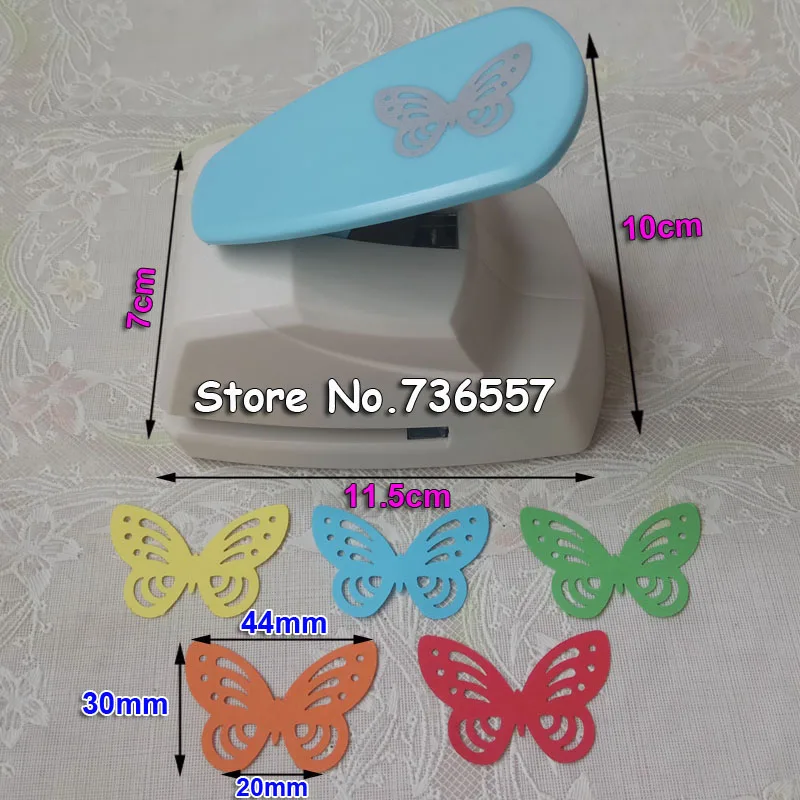 free shipping 4.4cm butterfly 3D shape board puncher paper punch for