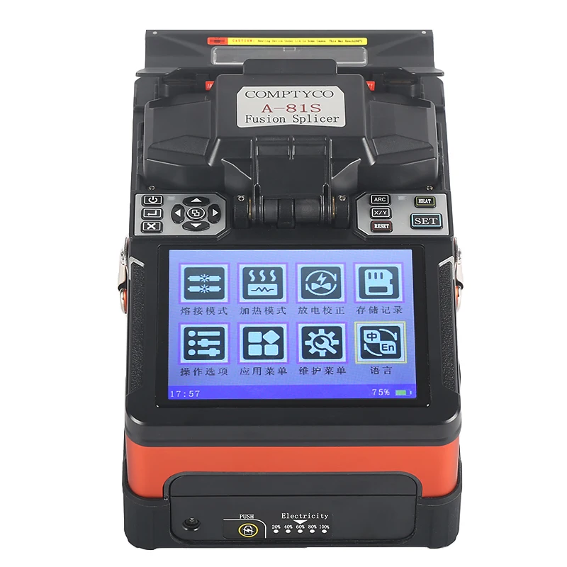 

ZHWCOMM A-81S Fiber Fusion splicing machine FTTH Automatic Intelligent Multifunctional Optical Fiber Fusion Splicer