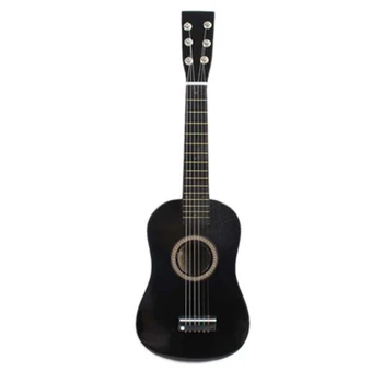 

HOT SALE 23" Guitar Mini Guitar Basswood Kid's Musical Toy Acoustic Stringed Instrument with Plectrum 1st String Black