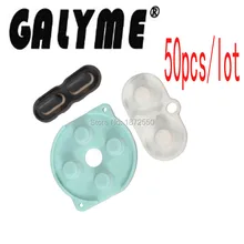 50 компл./лот Пластик ремонт проводящий резиновые кнопки силиконовый коврик Fit gameboyclassic GBP карман гпоб dmg мальчик В виде ракушки Корпус случае