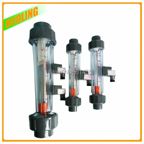 LZB 15S Flow Meter 6 60L/h with alarm switch short tube 200mmflow