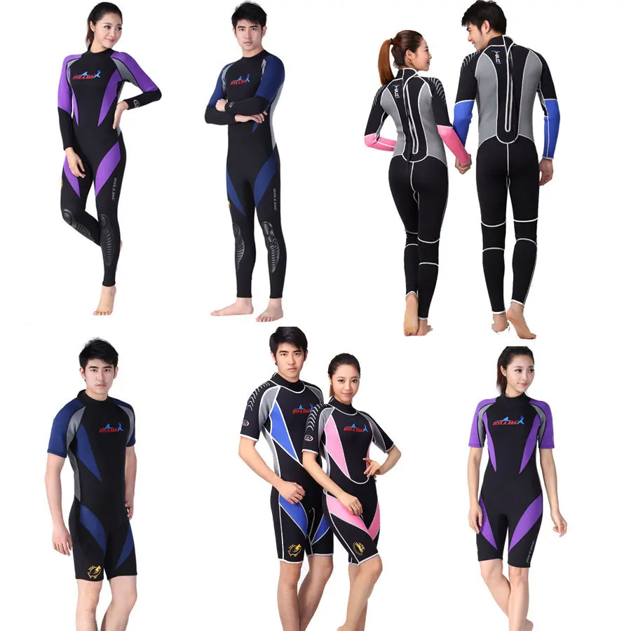 Adult Wetsuits Collection, Men or Women, Full Body or Shorty, Neoprene