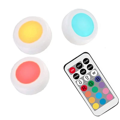 Пульт дистанционного управления RGB шкаф светильник с сенсорным датчиком лампы шкафа светодиодный светильник s для спальни гостиной кухонный светильник ing Декор - Цвет: 1Remote 3Lamps