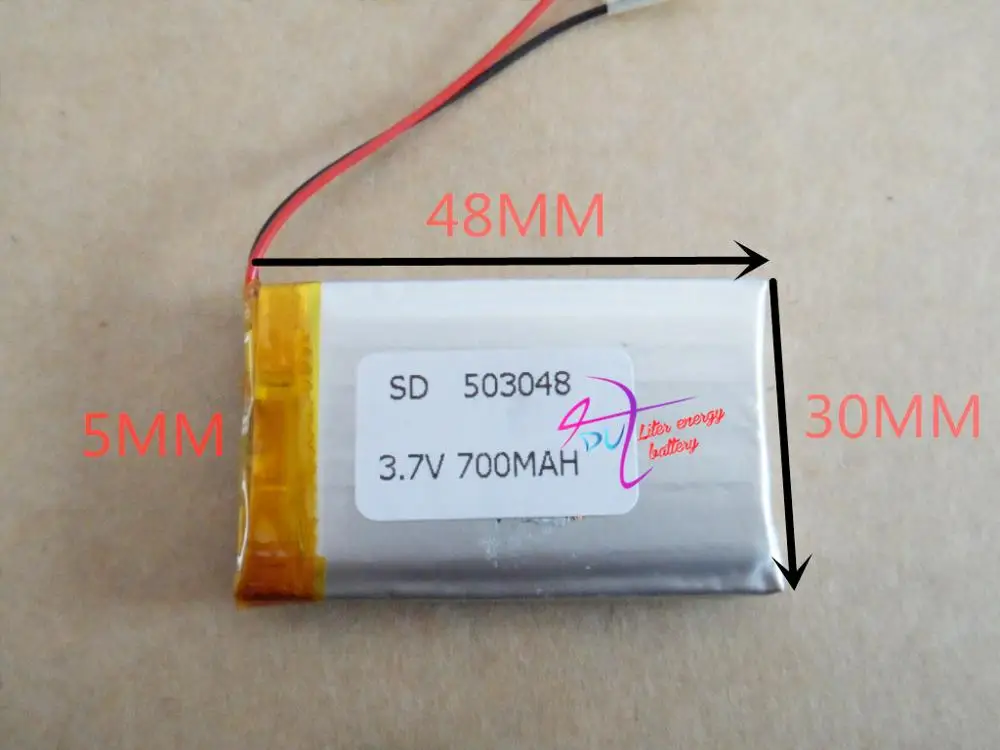 Аккумуляторная стереогарнитура 3 7 В 503048 053048 700 мАч MP3 литий полимерная MP4 Bluetooth