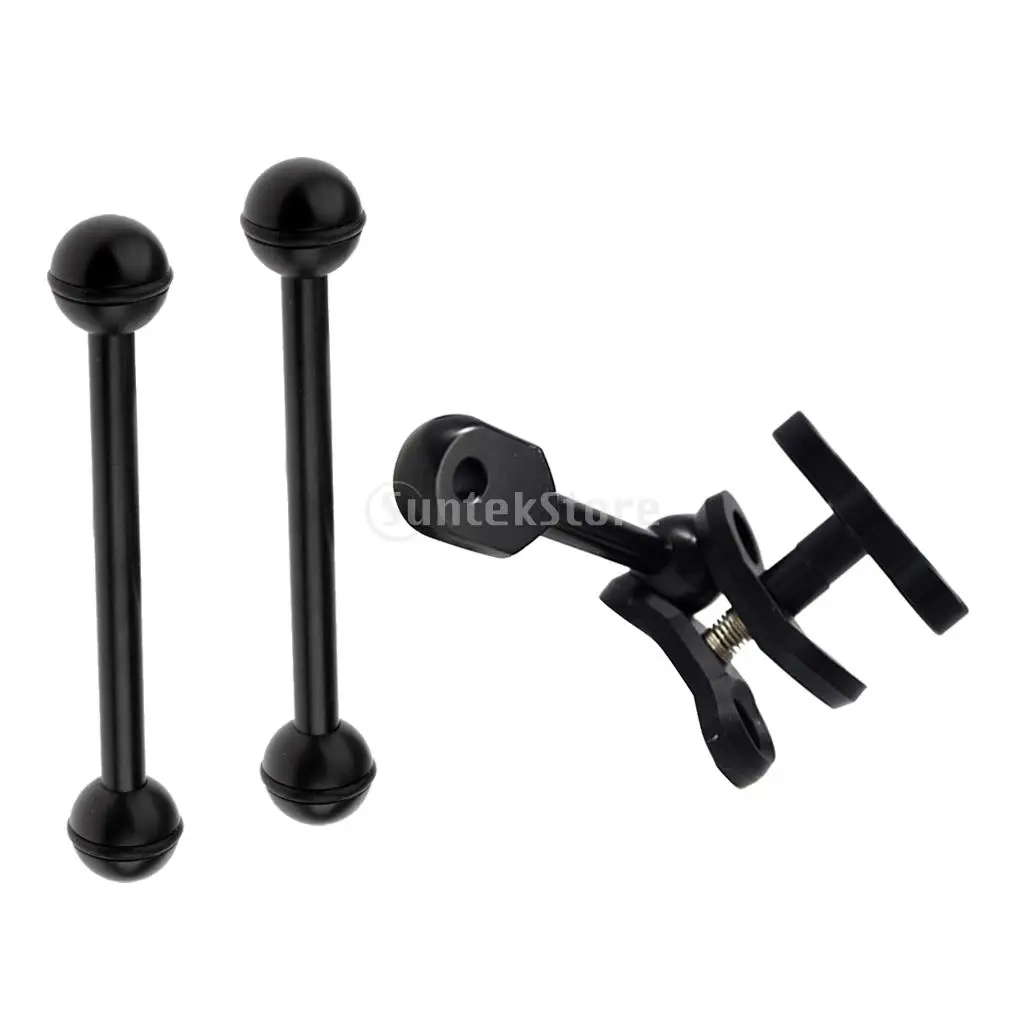 6" Dual 4" Single Joint Ball Extension Arm for Scuba Dive Underwater Camera 