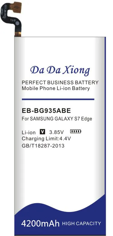 Da Xiong 4200 мАч EB-BG935ABE аккумулятор для samsung GALAXY S7 Edge G935F G9350 G935