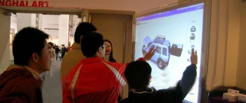 

DefiLabs 4K type 30 points touch film Side Tail 75" transparent Interactive Touch Foil Film