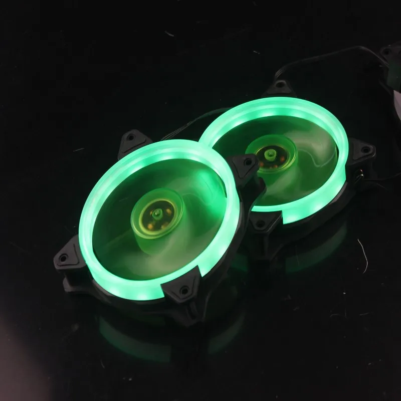 

Gdstime 5 Pcs DC 12V 12cm LED Fan 120mm x 25mm PC Case Fan 12 Volt 12025 3Pin 4Pin Cooler For Computer Case Cooling Radiator