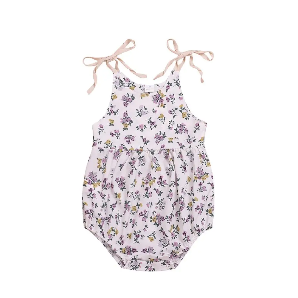 Пляжный костюм для новорожденных девочек, одежда для малышей, боди, милый летний детский комбинезон, модный