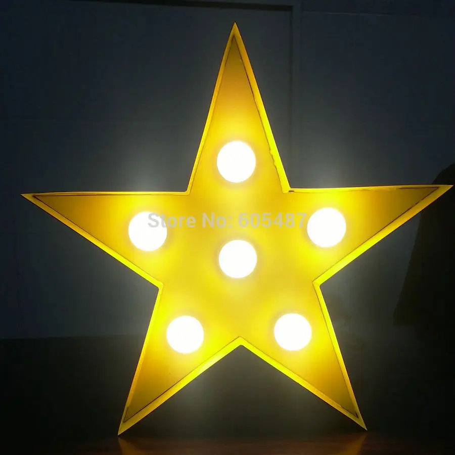 Customize 12" Metal Letters Light Led Alphabet Marquee Sign Light Up