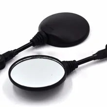 1 пара Универсальный мотоцикл заднего вида боковое зеркало стекло черный 10 мм