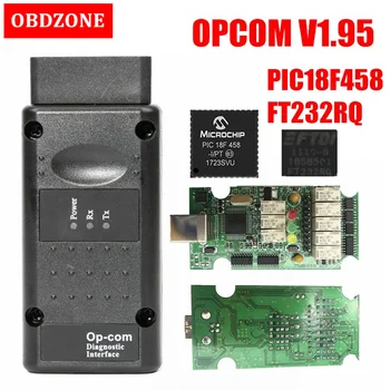 

OPCOM 1.95 Firmware Scanner for Opel OP-COM Code Reader with PIC18F458/FTDI FT232R Chip Opcom V1.95 CAN BUS Diagnostic Tool