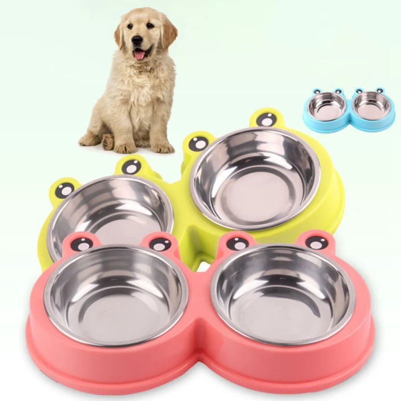 

Stainless Steel Folding Silicone Dog Bowl Outfit Portable Travel Bowl For Dog Feeder Utensils Small Mudium Dog Water Bowls