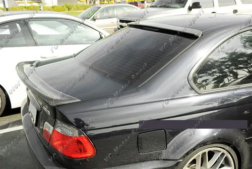 2000-2006 BMW E46 3 Series 2D Coupe & M3 CSL Style Trunk Spoiler CF (15)