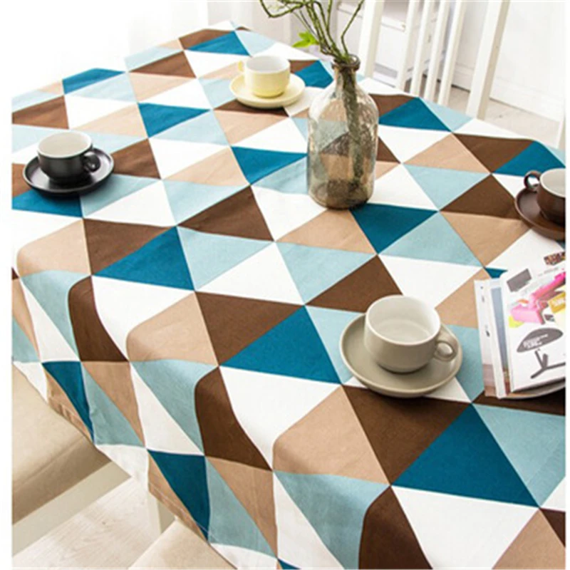 High grade modern style restaurant tablecloth, family durable and affordable diamond shaped