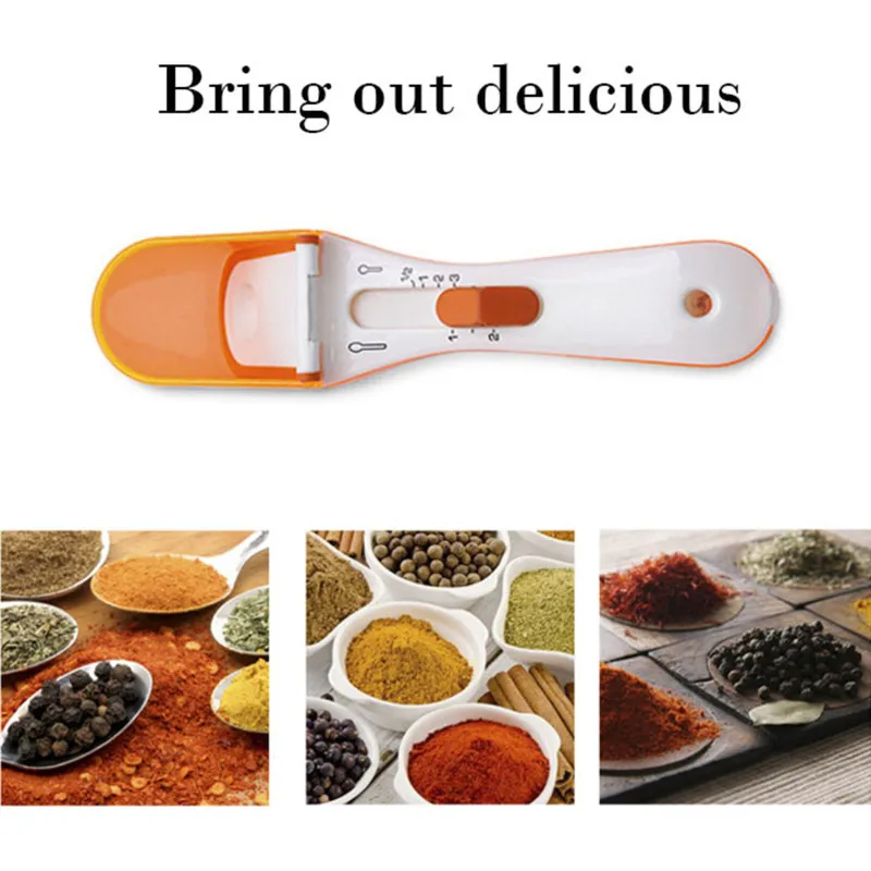 

Adjustable Scaled Plastic Measuring Spoon for Cooking 5ml To 30ml Adjustable Measuring Spoon Quality Measuring Cups and Spoons