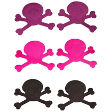 5 пар/набор одноразовый самоклеющийся череп накидка для груди наклейки на соски накладки для нижнего белья