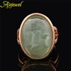 Light Green Stone Rings for Women Elegant Fashion Finger Ring Size 6.5-9 Ladies Jewelry Bague Femme ► Photo 3/6
