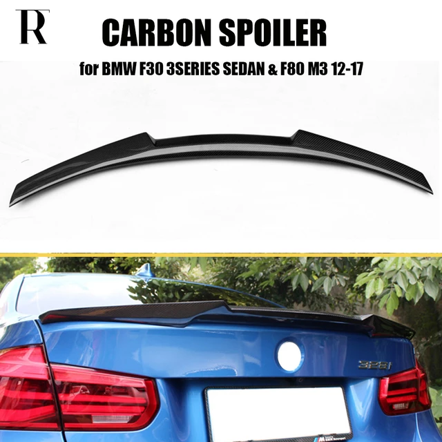 BMW F30 330 328 335 340 Performance Style Carbon Fiber Trunk Spoiler