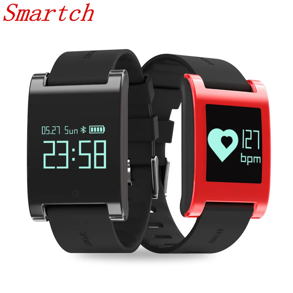 

Smartch DM68 Smart Bracelet Bluetooth4.0 Heart rate monitor IP67 Waterproof Sleep Tracker Wristband for Android iOS