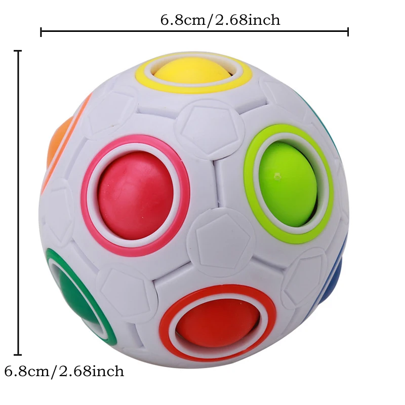 Волшебный Радужный шар, Магическая футбольная головоломка, шар, куб, сферические творческие развивающие игрушки для детей, подарок
