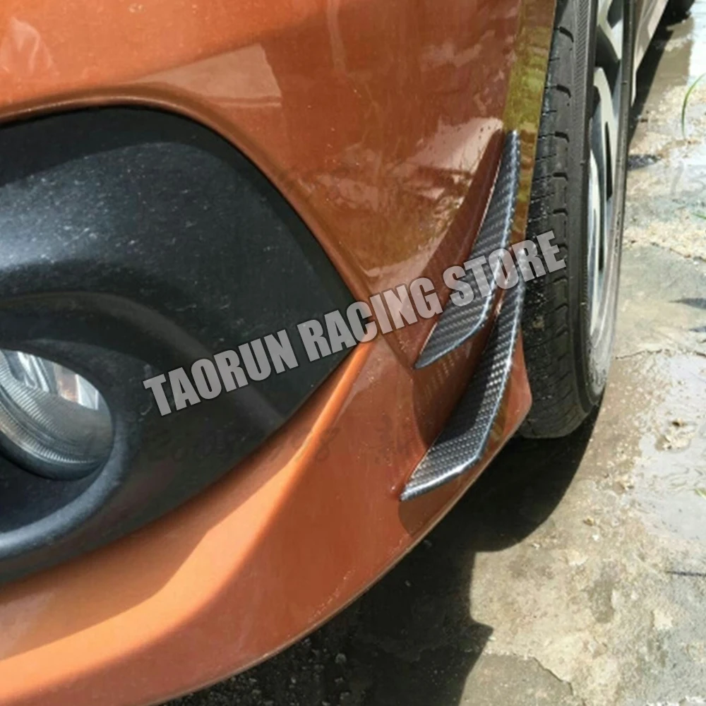 Передний бампер из углеродного волокна боковые уголки спойлер для Volkswagen GOLF 5 6 7