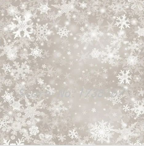 

200CM*200CM Christmas Photo Backdrop Snowflake Gray Sky Backgrounds for Baby L885