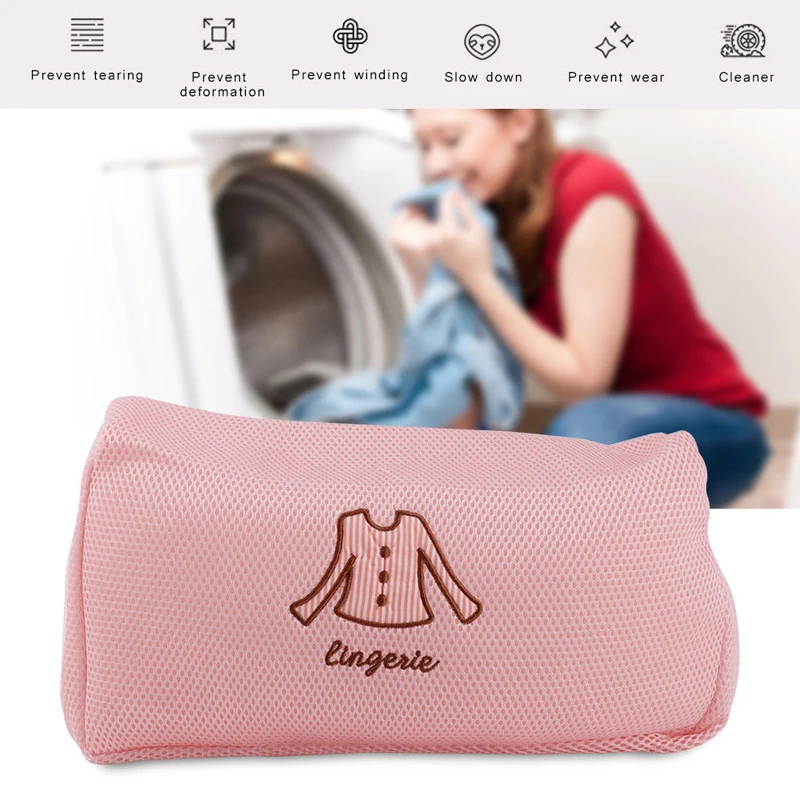 Anpro Thicken Laundry Bag Care Bag Fine Net Set Wash Clothes Underwear Bra Protection Mesh Bag Washing Machine Special