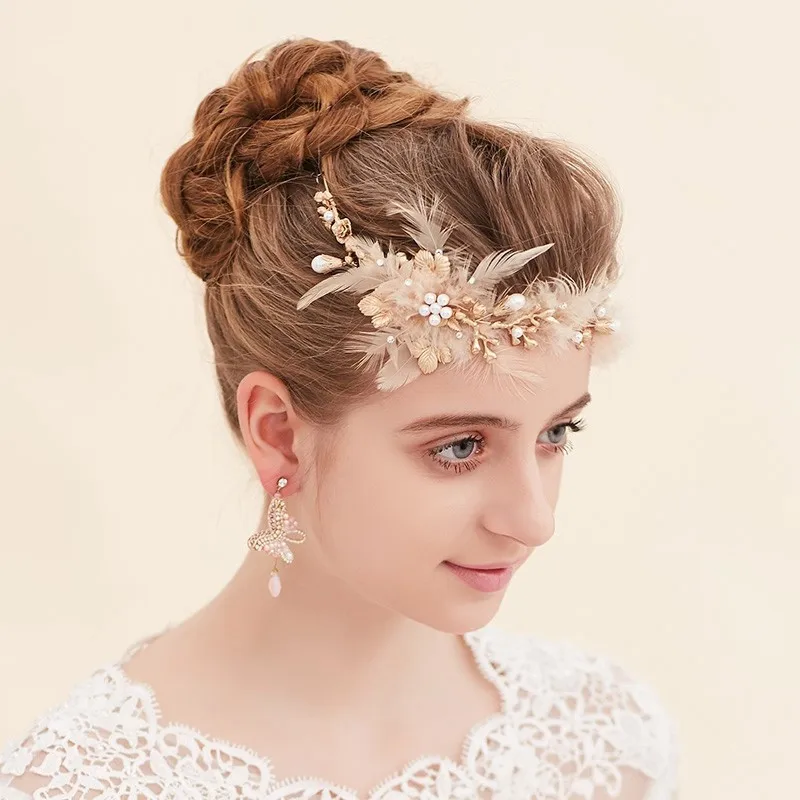 New-Arrival-Feather-Wedding-Headpiece-Tiara-Gold-Vintage-Bridal-Hair-Jewelry-Accessories-Women-Prom-Headdress