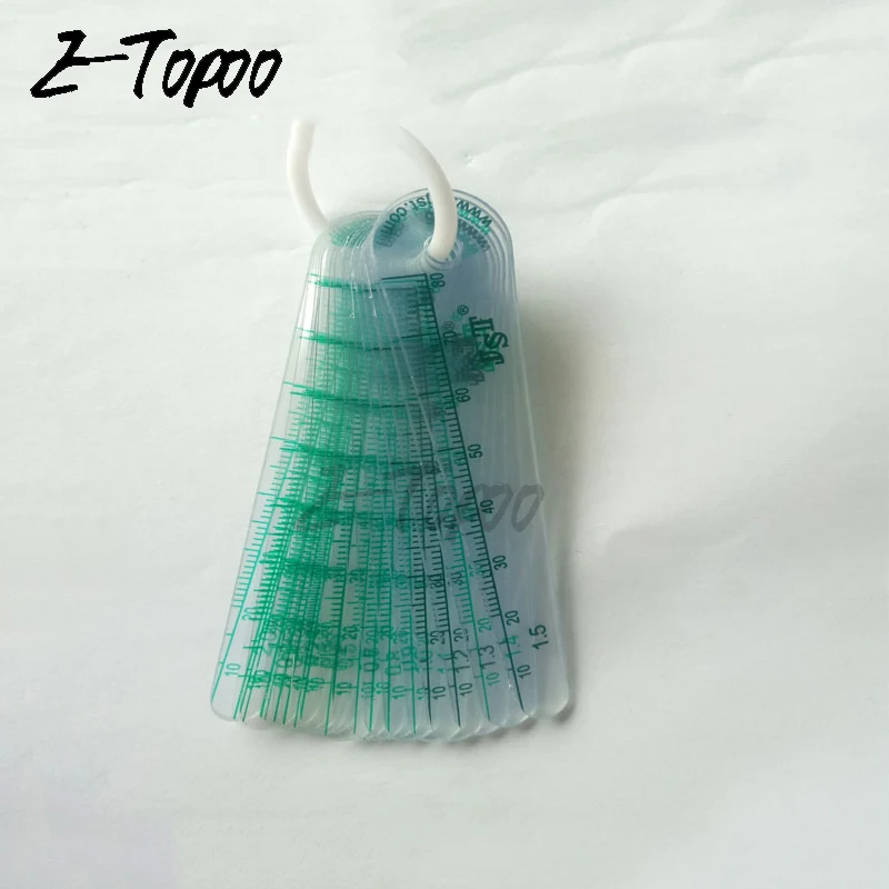 0.05 1.5mm Thickness Plastic Feeler Gauge Gap Filler Measuring Tool