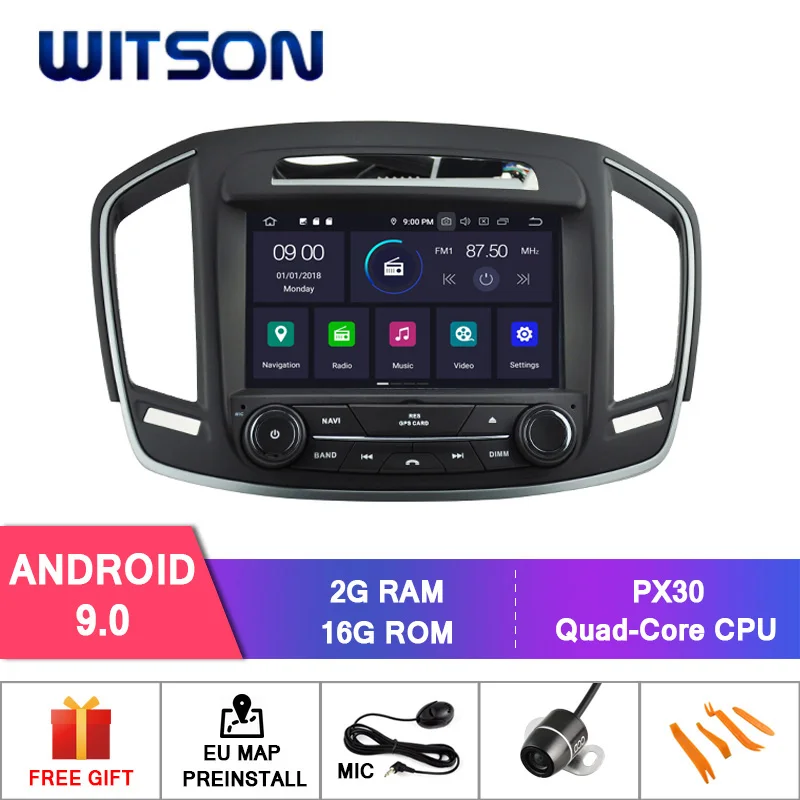 WITSON Android 9,0 Восьмиядерный PX5 автомобильный dvd gps Радио Стерео головное устройство для OPEL INSIGNIA 4 Гб ram 64 Гб rom Автомобильный gps навигатор - Цвет: PX30 4 CORE 2 GB RAM