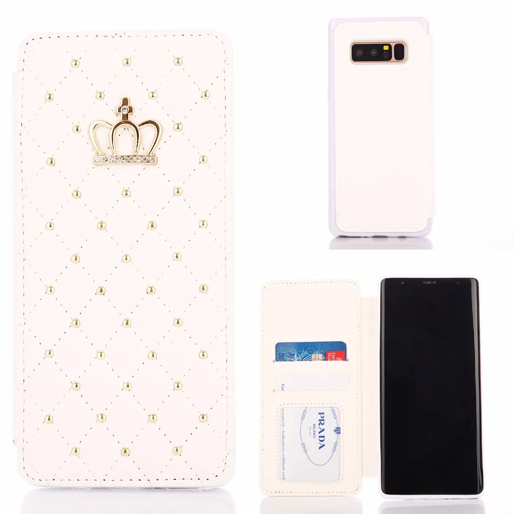 

For Samsung A6 A7 A750 J6 plus 2018 J6 J4 plus European version Case Glitter Crown Wallet Leather Case Flip Stand Card Slots