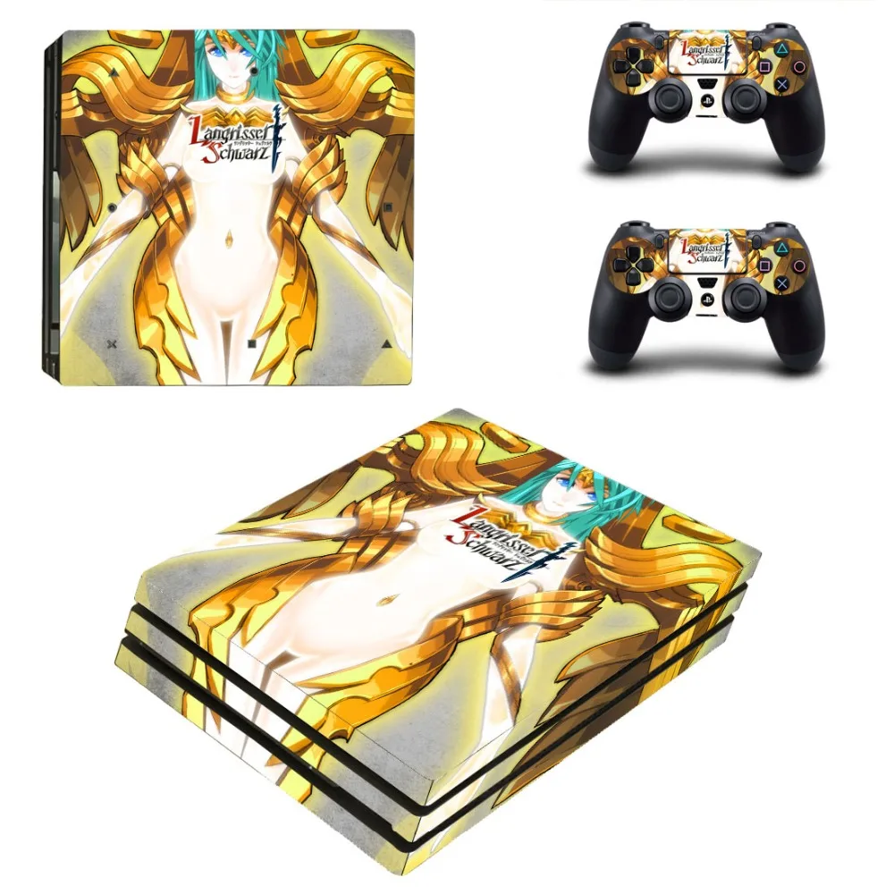 Игры Langrisser PS4 про кожу Стикеры наклейка для Игровые приставки 4 консоли и 2 контроллера PS4 про кожу Стикеры винил
