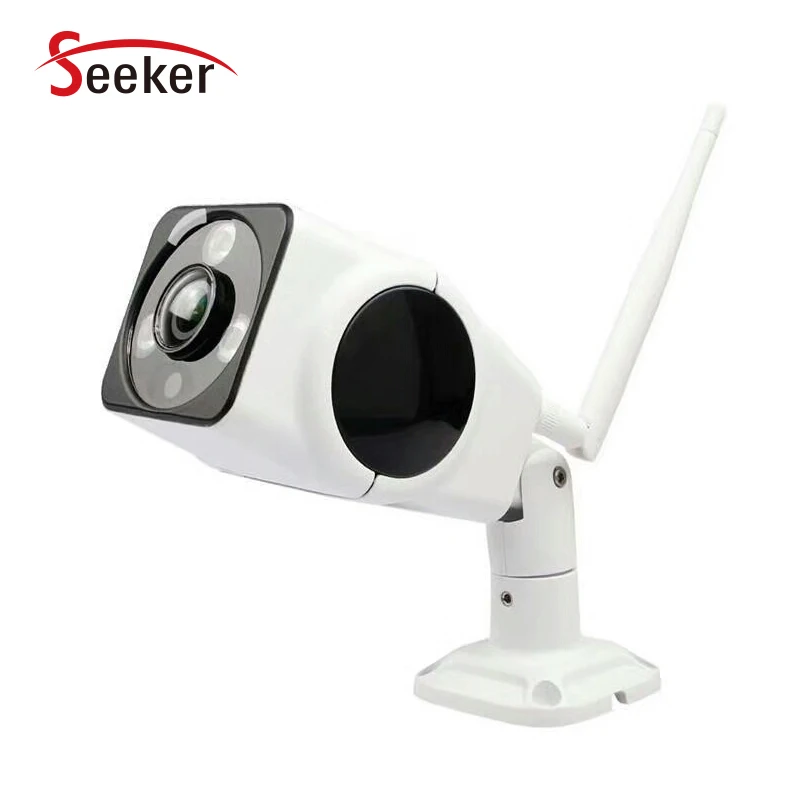 New Smart Home Wirless 1080P Wifi IP Camera Outdoor Bullet 2.0MP 180 Degree View Waterproof TF Card Support With Power Adapter