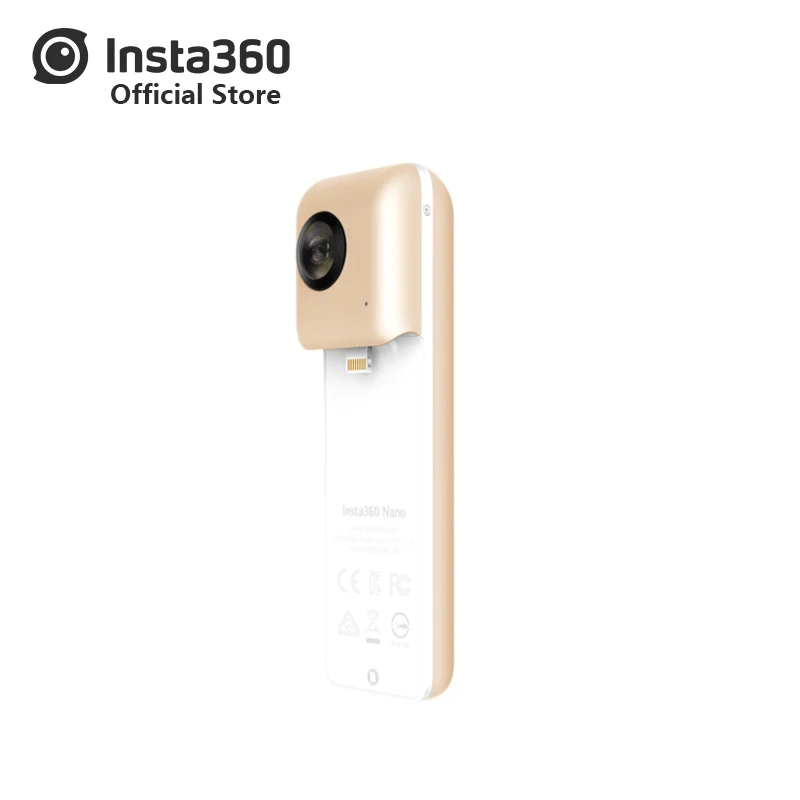 

Insta360 Nano Mini 3K HD 360 Live VR Camera Dual Angle Fisheye Lens Panorama Camera for iPhone (7/7plus/6s/6s Plus/6/6 Plus)