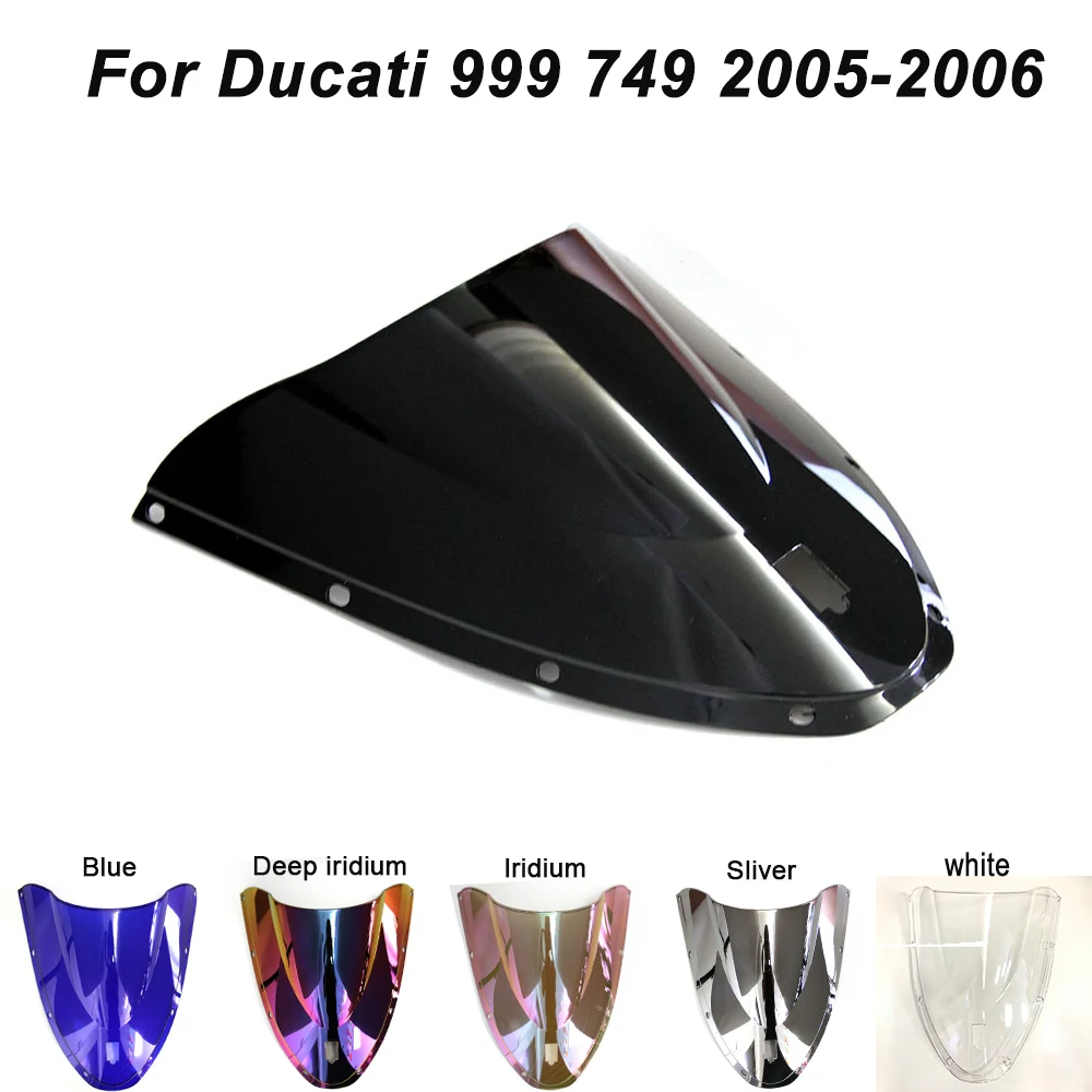 

ABS Windscreen For Ducati 999 749 2005 2006 Double Bubble Motorcycle Windshield Iridium Wind Deflectors