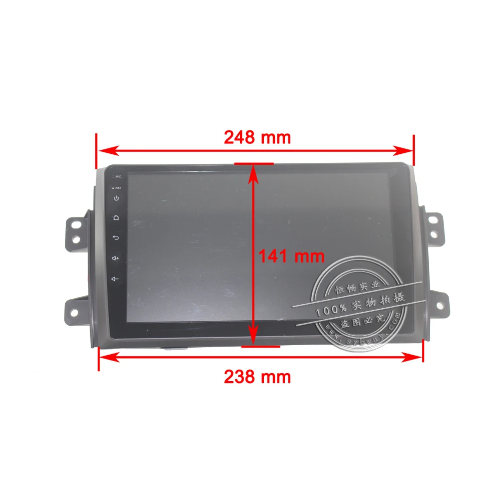 Perfect HANGXIAN Car Android Radio Stereo Player For Suzuki SX4 2006-2013 Quad Core 9" 1024*600 Bluetooth 2 Din Car DVD GPS Navigation 5