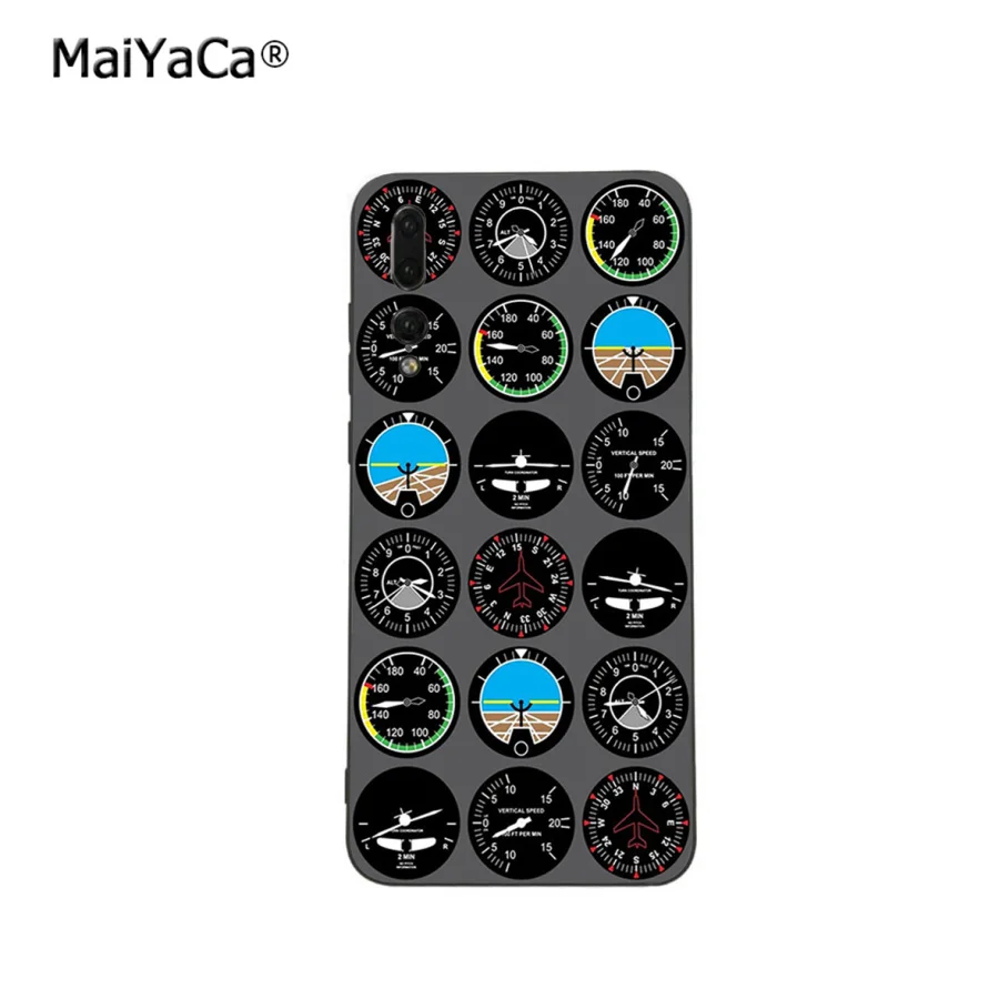 

Flight instruments aircraft phone case for Huawei P20 P30 P10 plus P9 Mate 10 lite 20 pro Honor view 10 Y7 prime Y9 2019 Enjoy9