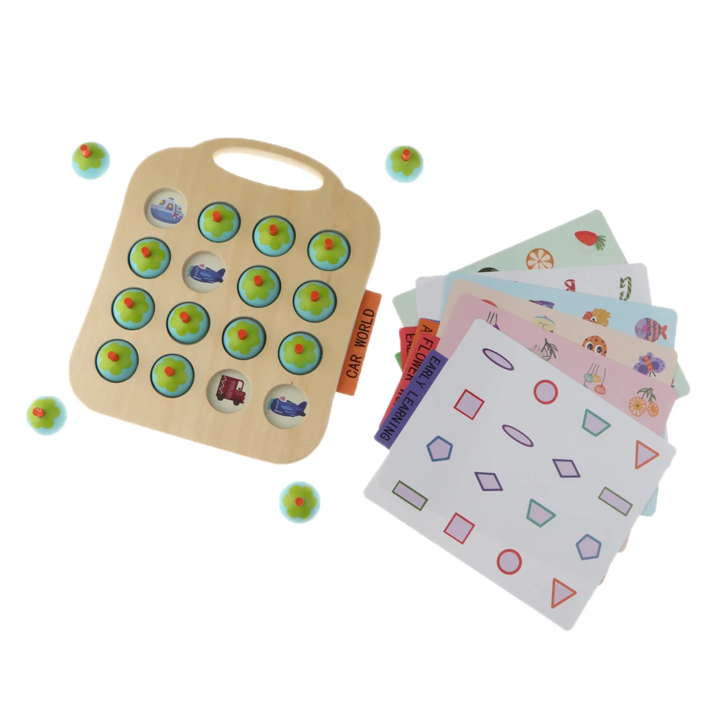 Wooden Memory Game Early Education Interactive Toys Children's Intellectual Development Training Kids Fun Board Games