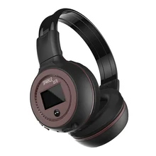 Bluetooth Wireless Foldable Design Headphone With LCD Screen Multi-Function Build-in HD MIC Earphone +FM Radio+TF Card Slot MP3