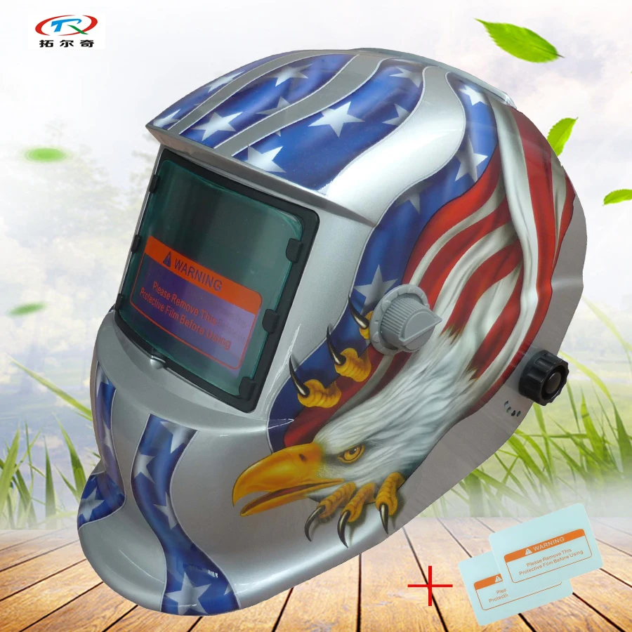 factory welder welding mask silver low price welding helmet cap auto