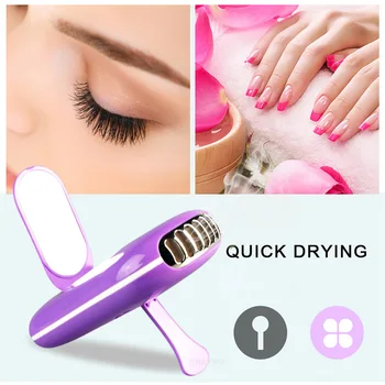 

Eyelashes Nail Art Dryer Quick Drying Mini Fan USB Portable Makeup Device Tools SSwell