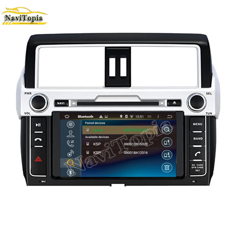Sale NAVITOPIA 4G RAM 32G ROM Octa Core Android 9.0 Car DVD GPS Navigation for Toyota Prado/LC150 for Prado 150 High level 2014 5