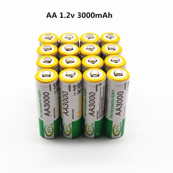 

Daweikala AA 3000 1.2 V Quanlity Rechargeable Battery AA 3000mAh NI-MH 1.2V Rechargeable 2A Battery 3000+Free shipping
