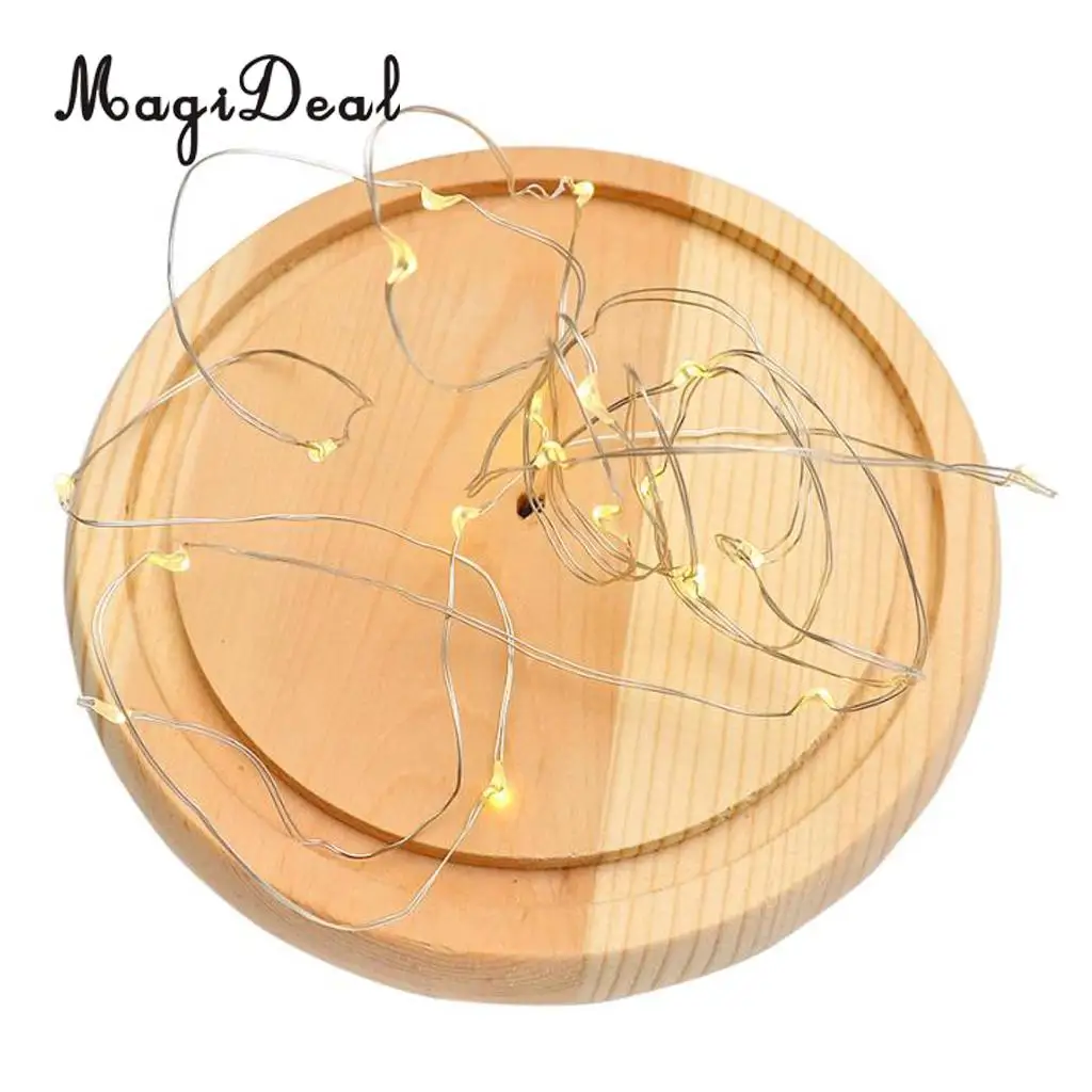 Christmas LED Lights Decoration Wedding Party Glass Display Cloche Domes Fairy Lights Decorative Ornament Crafts