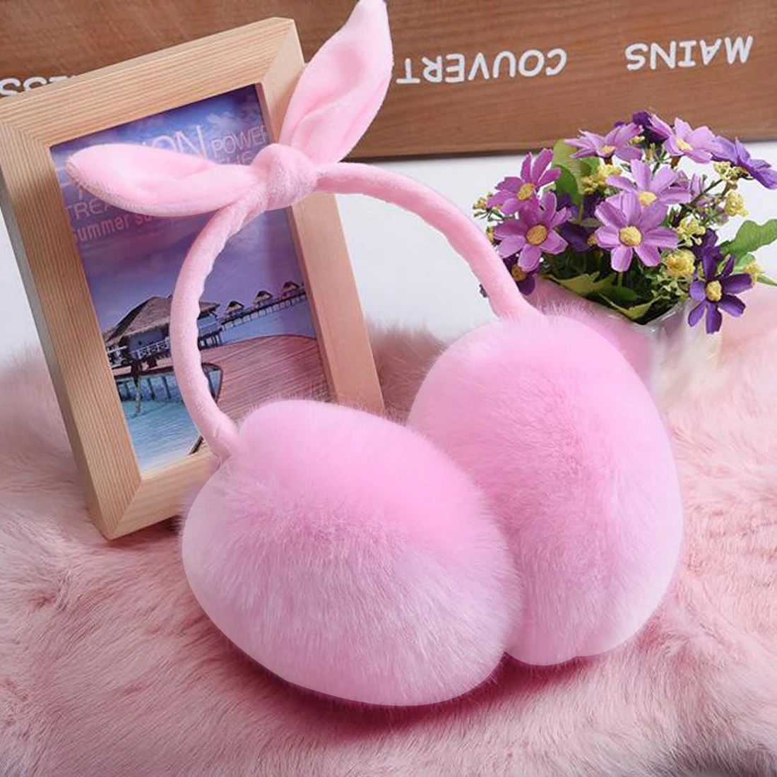 Buy Charming Winter Lovely Rabbit Fur Earmuffs Cute