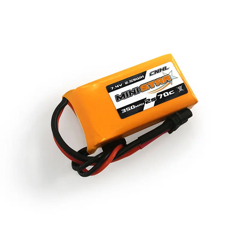 6 шт CNHL MiniStar 350mAh 2S 7,4 V 70C Lipo аккумулятор с мини-разъемом XT30U