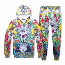 Лидер продаж, комплект из 2 предметов для мужчин и женщин, повседневные спортивные костюмы с 3D принтом, милые модные толстовки с капюшоном+ штаны, толстовка, спортивный костюм